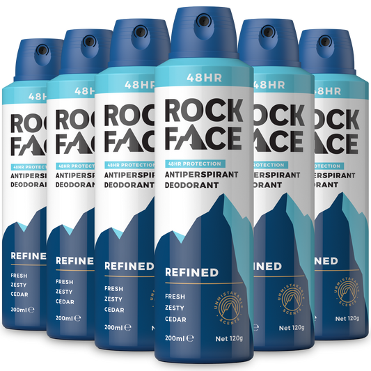 Refined Antiperspirant Deodorant Bundle of 6 (200ml)