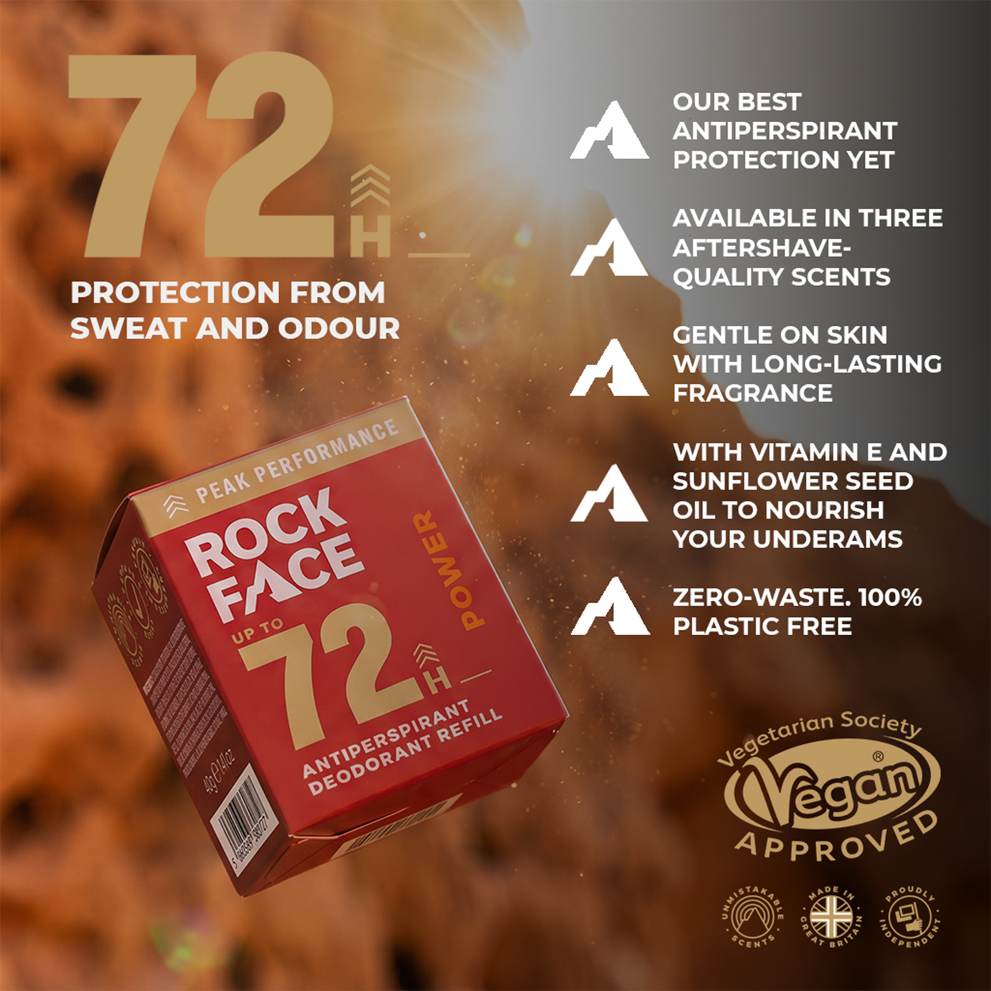 72hr Antiperspirant Refillable Deodorant - Power Scent
